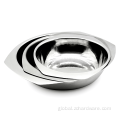 Mirror Finish Commercial Restaurant Mixing Bowl Nesting Stainless Steel Mixing Bowls Set Of 3 Supplier